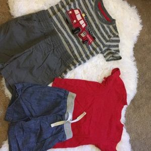 2T boys red sets